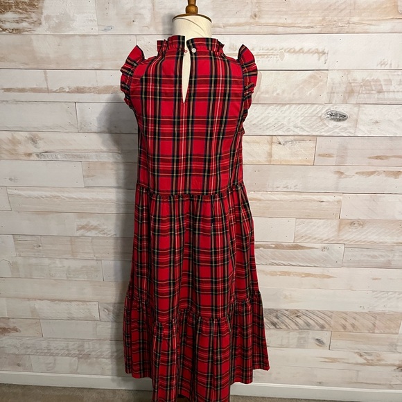 NWT J.Crew size 0 Tartan plaid midi dress - Picture 6 of 11